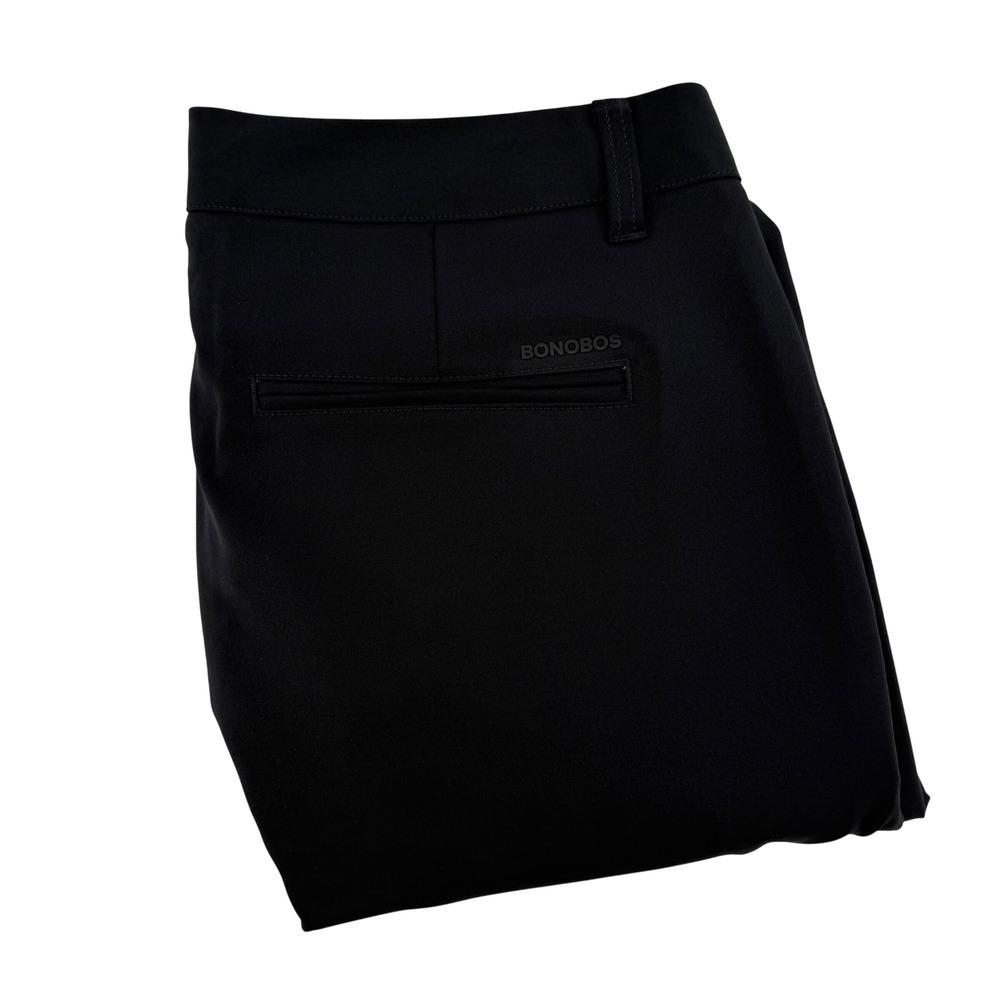 BONOBOS Golf Pants Mens‎ 34x30 Straight Black Tech Performance Flat Front